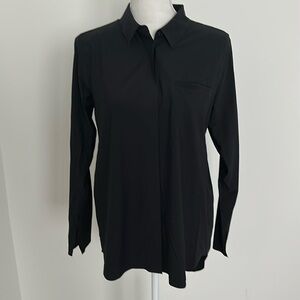 Athleta Black High/Low Blouse
